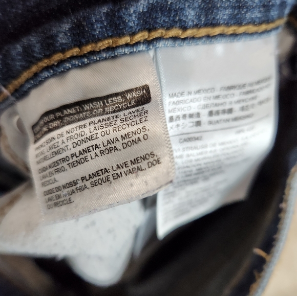 Mens Levi's 514 straight leg dark wash jeans 34 /32 - Picture 8 of 10